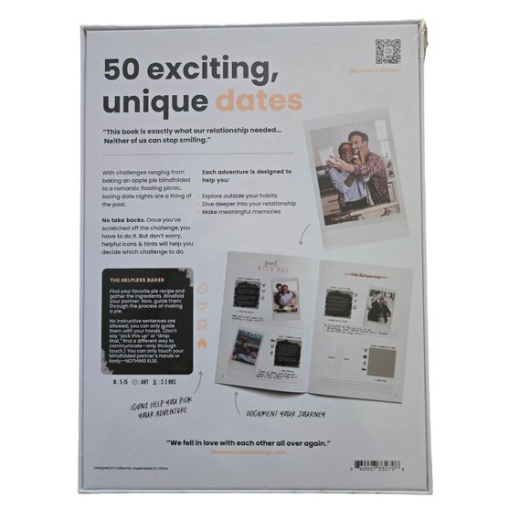 The Adventure Challenge Couples Limited Edition; 50 Scratch-Off Adventures & Dat - Picture 2 of 2